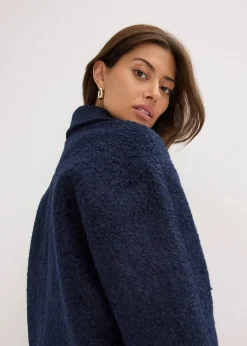 Damen bonprix Jacken & Mäntel|Bekleidung·Hosen|Kurzer Bouclé-Mantel, oversized