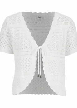 Damen bonprix Jacken & Mäntel|Strickmode|Kurzer Häkelbolero