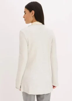 Damen bonprix Pullover & Strickjacken|Strickmode|Kurzer Strickmantel mit Pailetten und Glanzgarn