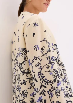Damen bonprix Bekleidung·Pullover & Strickjacken|Kleider|Kurzes Boho-Kleid im Leinen-Look
