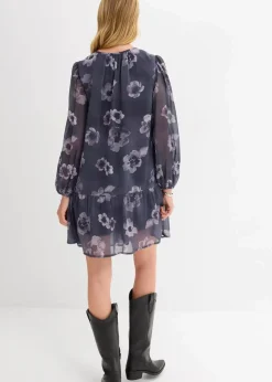 Kurzes Chiffonkleid Damen Bekleidung·Pullover & Strickjacken|Kleider