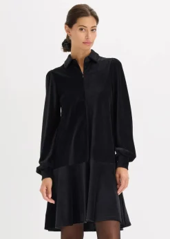 Damen bonprix Kleider|Kurzes Cord-Kleid