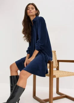 Damen bonprix Kleider|Kurzes Cord-Kleid