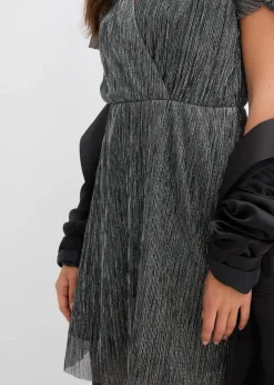 Damen bonprix Kleider|Kurzes Glitzerkleid