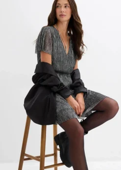 Damen bonprix Kleider|Kurzes Glitzerkleid