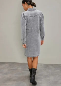 Kurzes Jeanskleid Damen Kleider|Bekleidung·Pullover & Strickjacken