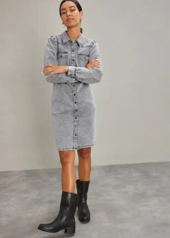 Kurzes Jeanskleid Damen Kleider|Bekleidung·Pullover & Strickjacken