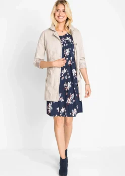 Hot Kurzes Jerseykleid aus softem Viskose-Mix Damen Bekleidung·Pullover & Strickjacken|Kleider