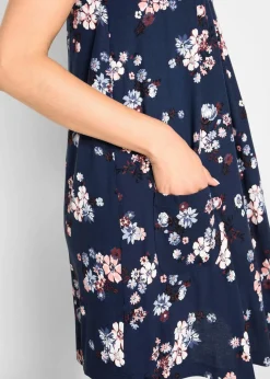 Hot Kurzes Jerseykleid aus softem Viskose-Mix Damen Bekleidung·Pullover & Strickjacken|Kleider