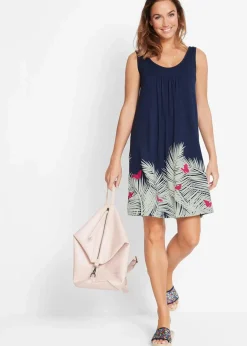Damen bonprix Kleider|Kurzes Jerseykleid ohne Arm