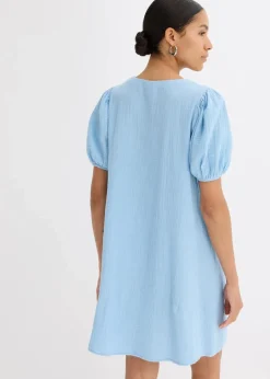 Damen bonprix Kleider|Bekleidung·Pullover & Strickjacken|Kurzes Kleid aus Musselin