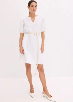Outlet Kurzes Kleid aus Musselin Damen Bekleidung·Pullover & Strickjacken|Kleider
