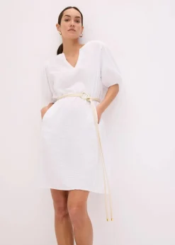 Outlet Kurzes Kleid aus Musselin Damen Bekleidung·Pullover & Strickjacken|Kleider