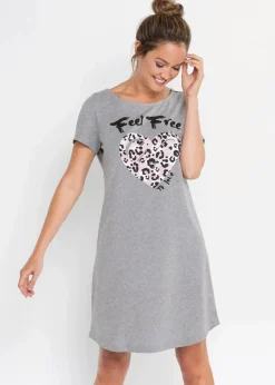Damen bonprix Wäsche·Nachtwäsche|Nachhaltigere Materialien|Kurzes Nachthemd