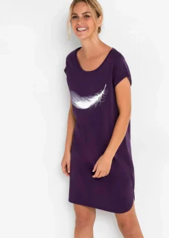 Clearance Kurzes Nachthemd aus reiner Bio-Baumwolle Damen Wäsche·Nachtwäsche|Nachhaltigere Materialien