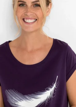 Clearance Kurzes Nachthemd aus reiner Bio-Baumwolle Damen Wäsche·Nachtwäsche|Nachhaltigere Materialien