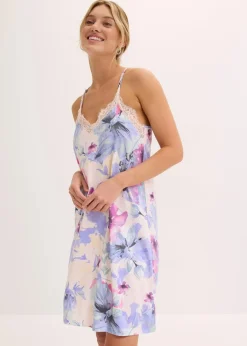 Discount Kurzes Nachthemd aus softem Viskose-Mix Damen Wäsche·Nachtwäsche|Nachtwäsche