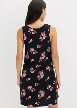 Sale Kurzes Nachthemd aus softem Viskose-Mix Damen Wäsche·Nachtwäsche|Nachtwäsche