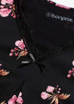 Sale Kurzes Nachthemd aus softem Viskose-Mix Damen Wäsche·Nachtwäsche|Nachtwäsche