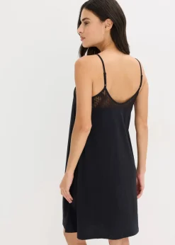 Damen bonprix Nachtwäsche|Nachhaltigere Materialien|Kurzes Nachthemd aus softem Modal-Mix