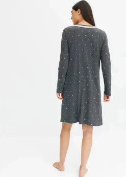 Hot Kurzes Nachthemd mit langen Ärmeln Damen Wäsche·Nachtwäsche|Nachtwäsche
