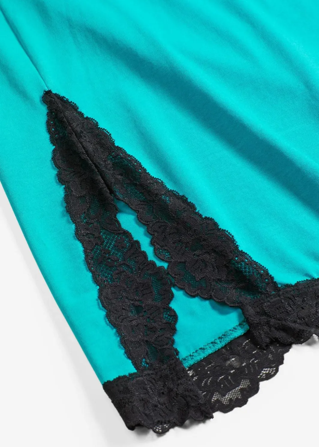 Damen bonprix Nachhaltigere Materialien|Nachtwäsche|Kurzes Nachthemd mit zarter Spitze