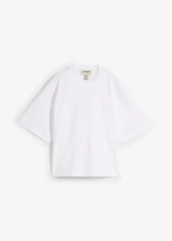 Best Kurzes Oversize-Shirt aus reiner schwerer Bio-Baumwolle Damen Shirts & Tops|Basics