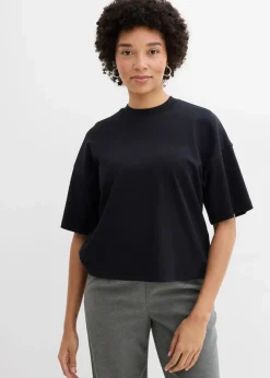 Damen bonprix Bekleidung·Röcke|Nachhaltigere Materialien|Kurzes Oversize-Shirt aus reiner schwerer Bio-Baumwolle