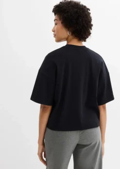 Damen bonprix Bekleidung·Röcke|Nachhaltigere Materialien|Kurzes Oversize-Shirt aus reiner schwerer Bio-Baumwolle