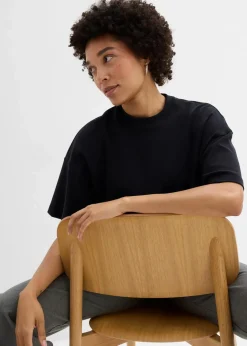 Damen bonprix Bekleidung·Röcke|Nachhaltigere Materialien|Kurzes Oversize-Shirt aus reiner schwerer Bio-Baumwolle