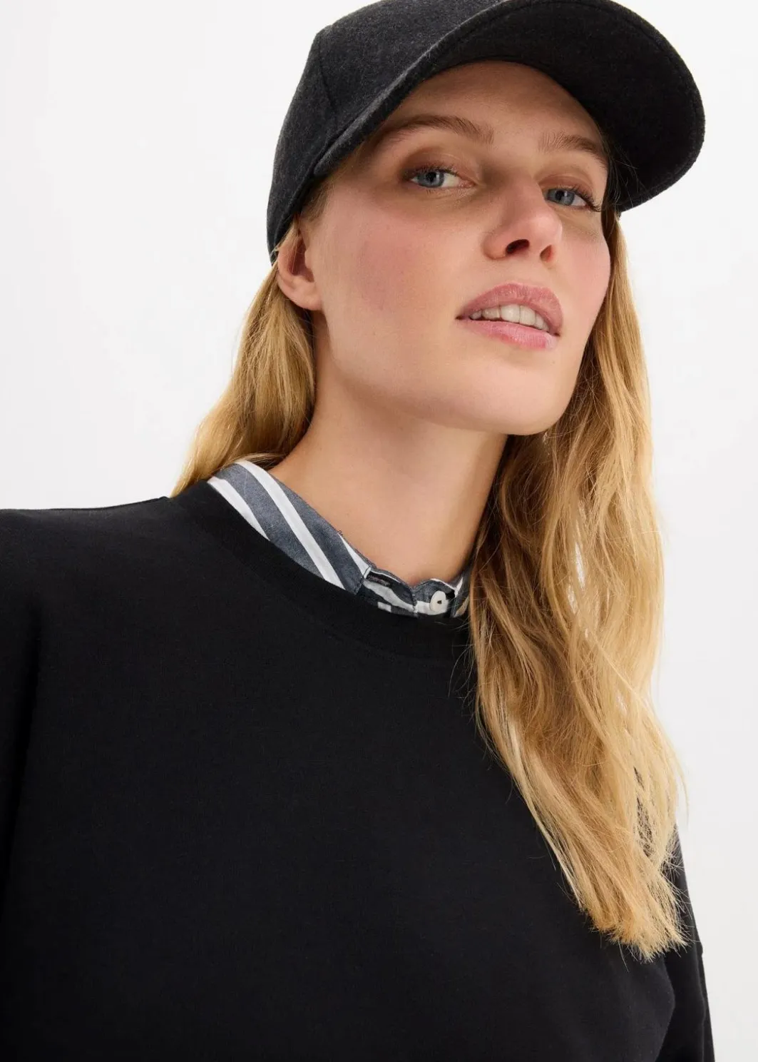 Clearance Kurzes Oversize-Sweatshirt aus reiner Bio-Baumwolle Damen Nachhaltigere Materialien|Sweat