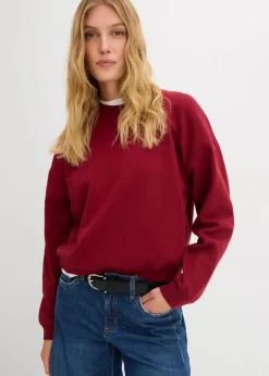 Damen bonprix Nachhaltigere Materialien|Sweat|Kurzes Oversize-Sweatshirt aus reiner Bio-Baumwolle