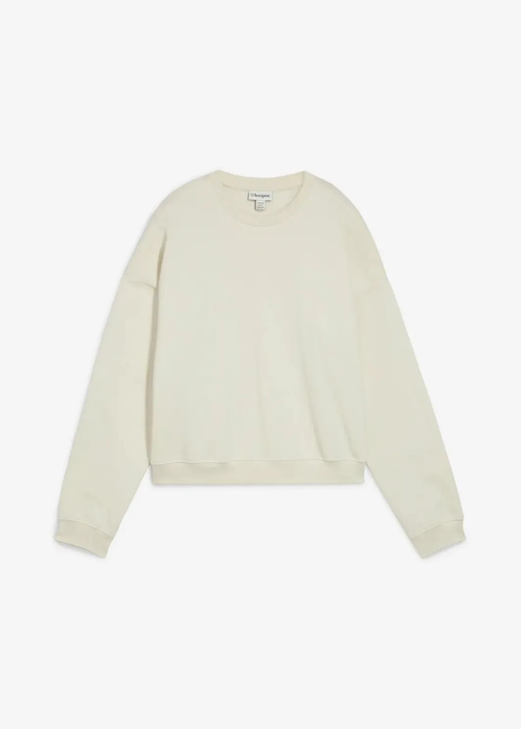 Damen bonprix Bekleidung·Röcke|Bekleidung·Blusen & Tuniken|Kurzes Oversize-Sweatshirt aus reiner Bio-Baumwolle