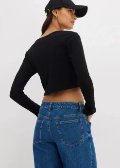 Discount Kurzes Rippshirt Damen Shirts & Tops