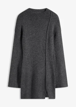 Kurzes Strickkleid mit Wollanteil Damen Kleider|Strickmode