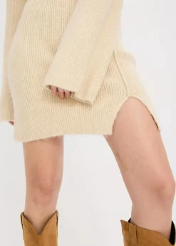 Damen bonprix Bekleidung·Umstandsmode|Bekleidung·Pullover & Strickjacken|Kurzes Strickkleid mit Wollanteil