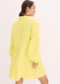 Hot Kurzes Stufen-Kleid aus Musselin Damen Bekleidung·Pullover & Strickjacken|Kleider