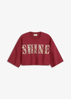 Damen bonprix Shirts & Tops|Nachhaltigere Materialien|Kurzes T-Shirt aus reiner Bio-Baumwolle