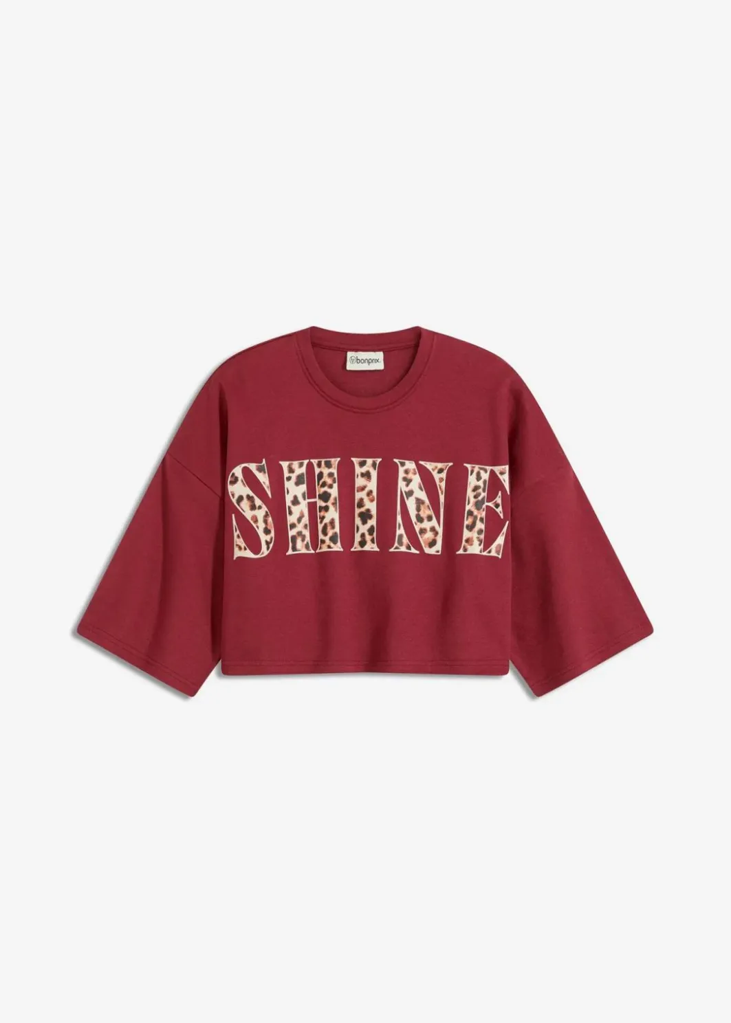 Damen bonprix Shirts & Tops|Nachhaltigere Materialien|Kurzes T-Shirt aus reiner Bio-Baumwolle