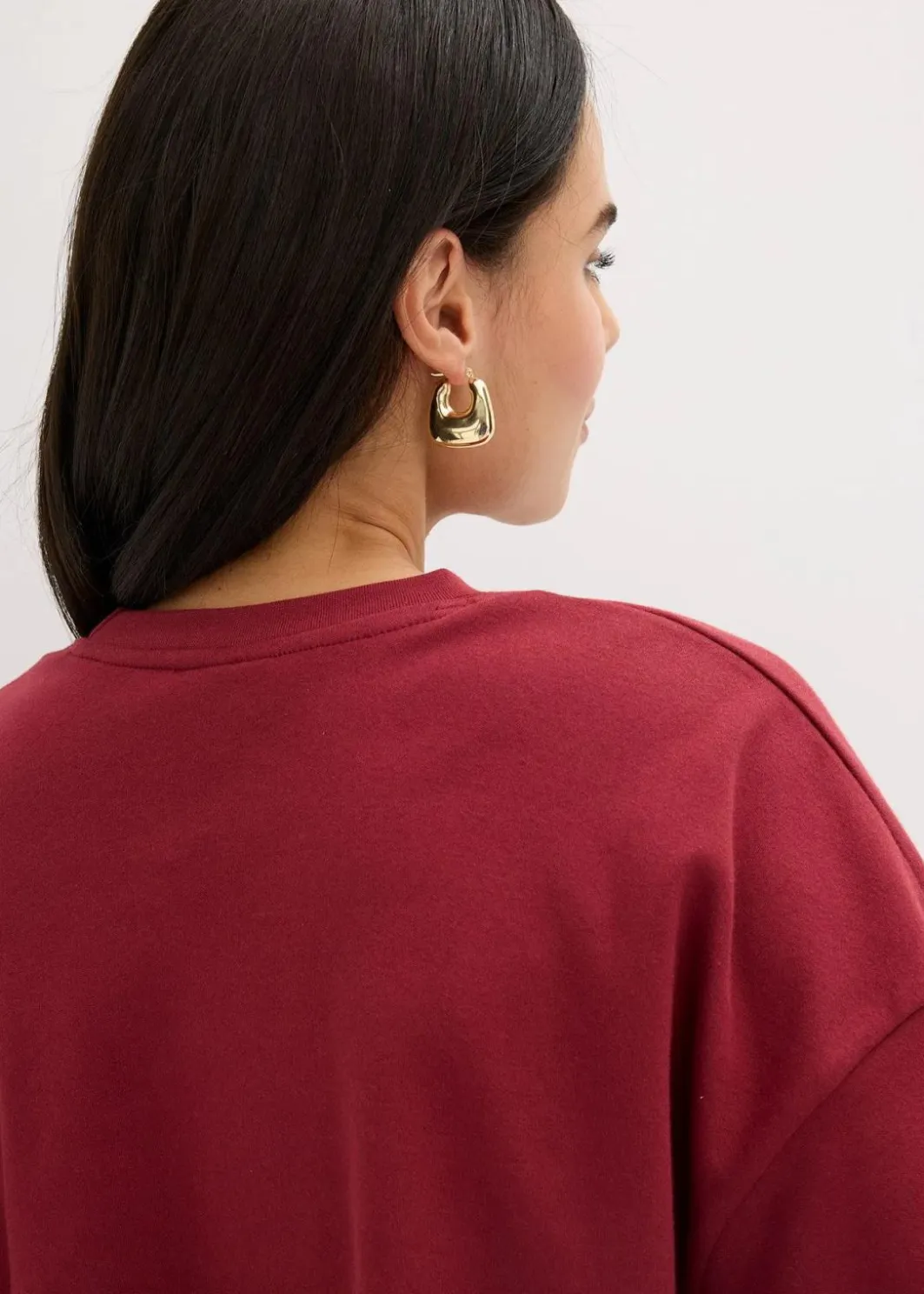 Damen bonprix Shirts & Tops|Nachhaltigere Materialien|Kurzes T-Shirt aus reiner Bio-Baumwolle