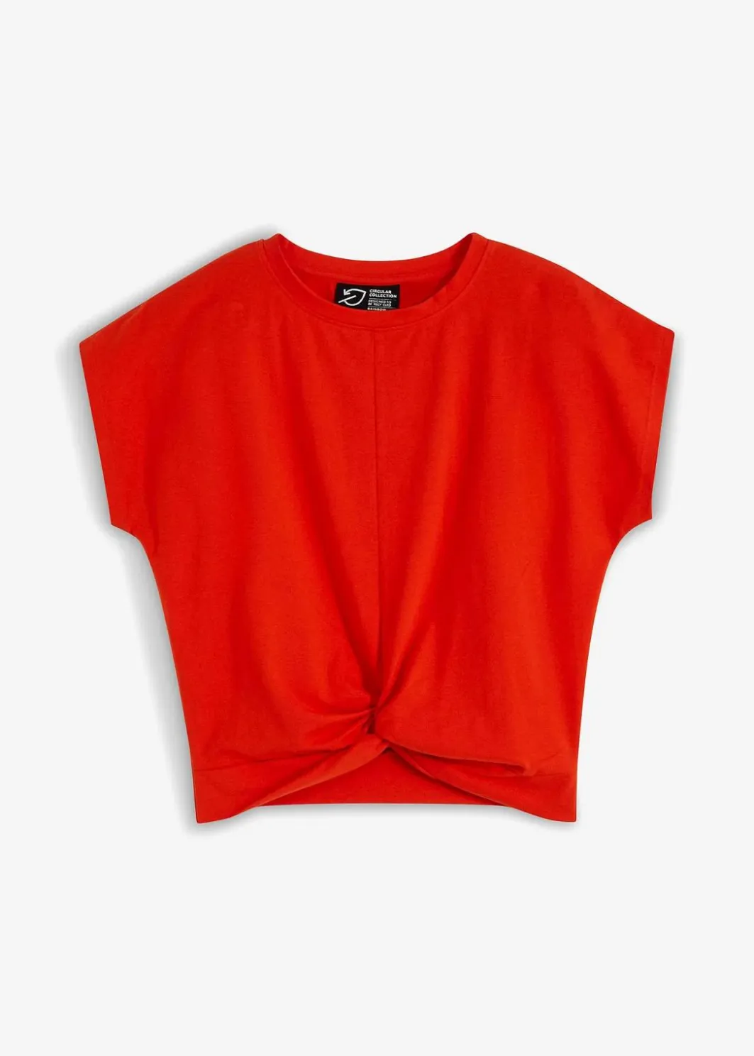 New Kurzes T-Shirt aus reiner Bio-Baumwolle Damen Shirts & Tops