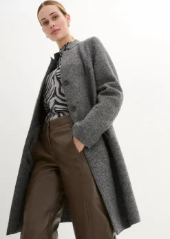 Damen bonprix Bekleidung·Hosen|Jacken & Mäntel|Kurzmantel aus Wolle