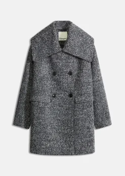 Hot Kurzmantel in melierter Wolloptik Damen Bekleidung·Hosen|Jacken & Mäntel