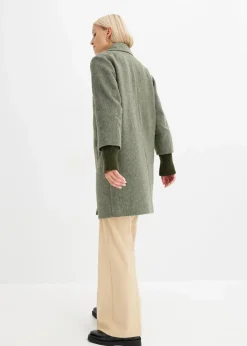 Kurzmantel in Wolloptik Damen Jacken & Mäntel|Bekleidung·Hosen