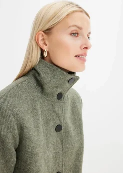 Kurzmantel in Wolloptik Damen Jacken & Mäntel|Bekleidung·Hosen