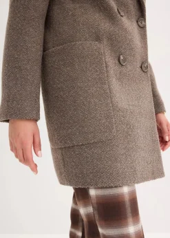 Damen bonprix Jacken & Mäntel|Bekleidung·Hosen|Kurzmantel in Wolloptik