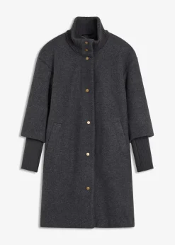 Kurzmantel in Wolloptik Damen Jacken & Mäntel|Bekleidung·Hosen