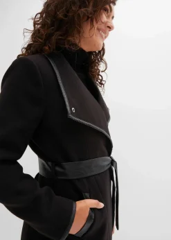 Damen bonprix Bekleidung·Hosen|Jacken & Mäntel|Kurzmantel in Wolloptik