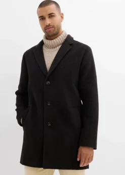 Herren bonprix Jacken & Mäntel|Große Größen|Kurzmantel mit Wollanteil