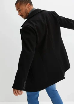 Herren bonprix Große Größen|Jacken & Mäntel|Kurzmantel mit Woll-Anteil